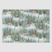 Robuust kerstfeest in ontbossing tissuepapier (Voorkant)