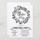 Robuust kerstfeest kaart (Voorkant / Achterkant)