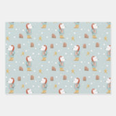 Robuust kerstkraft Winter Snow Polar Beer Inpakpapier Vel (Voorkant)