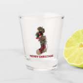 Robuust kerststookglas shot glas (Voorkant)