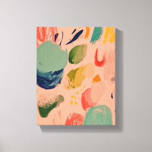 Robuust kleurrijk Abstract kunstschilder Canvas Afdruk (Voorkant)