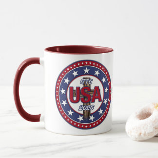 Robuust Kruis USA 1776-2026 Mok