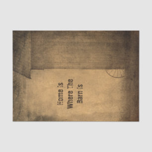 Robuust land barn bruine textuur tissuepapier