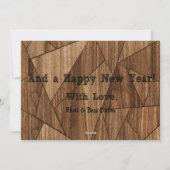 Robuust land, prettig kerstfeest en gelukkig nieuw feestdagenkaart (Achterkant)