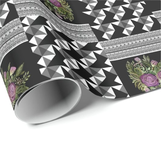 Robuust, lappendeken, rozen cadeaupapier (Rol Hoek)