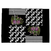 Robuust, lappendeken, rozen groot cadeauzakje (Achterkant)