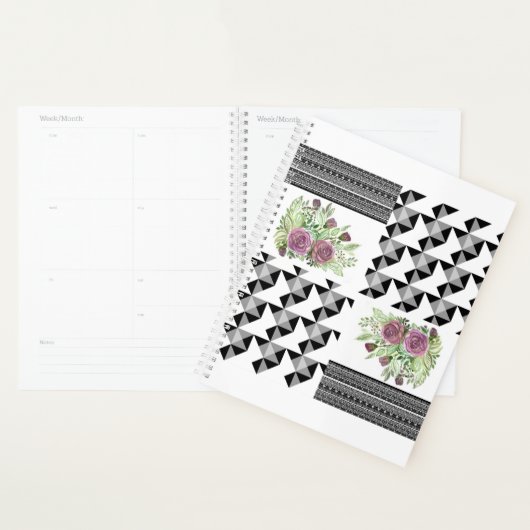 Robuust, lappendeken, rozen planner (Display)