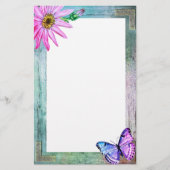 Robuust Lijst met ventilator en vlinder Briefpapier (Voorkant)
