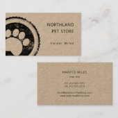 Robuust logo voor kraft visitekaartje (Voorkant / Achterkant)