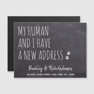 Robuust nieuw adres Aankondiging van Dog-beweging