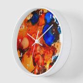 Robuust oranje abstracte kunstinkt (Hoek)