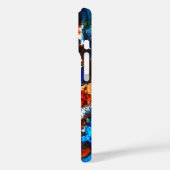 Robuust oranje abstracte kunstinkt Case-Mate iPhone case (Achterkant / Links)