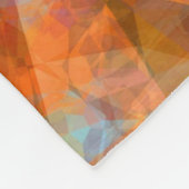Robuust Oranje modern, abstract ontwerp Fleece Deken (Hoek)