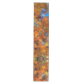 Robuust Oranje modern, abstract ontwerp Medium Tafelloper (Voorkant)