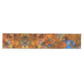 Robuust Oranje modern, abstract ontwerp Medium Tafelloper (Horizontaal)