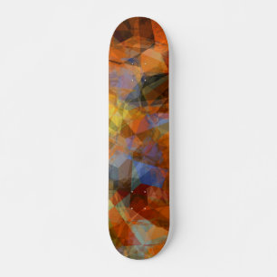 Robuust Oranje modern, abstract ontwerp Skateboard