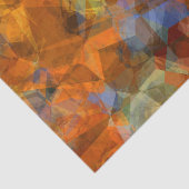 Robuust Oranje modern, abstract ontwerp Tissuepapier (Detail)