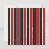 Robuust Poster: rood en zwart sparen de datum Save The Date (Achterkant)
