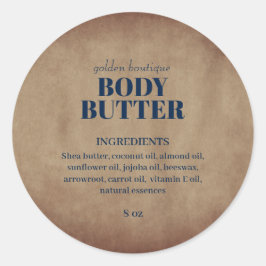 Robuust Salon Handmade Skincare Product Ronde Sticker