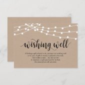 Robuust script, snaarlampen, goed weddenschappen informatiekaartje (Voorkant / Achterkant)