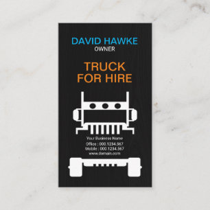 Robuust Semi Truck Wood Grain Hoesje Transporter Visitekaartje
