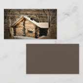 Robuust stamhout in de wilde natuur visitekaartje (Voorkant / Achterkant)