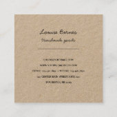 Robuust visitekaartje kraftpapier (Achterkant)