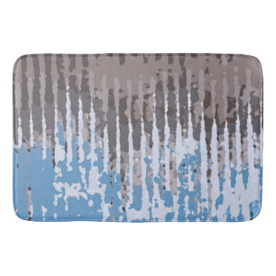 Robuust weed/bruin blauw ontwerp     badmat