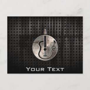 Robuuste akoestische gitaar briefkaart