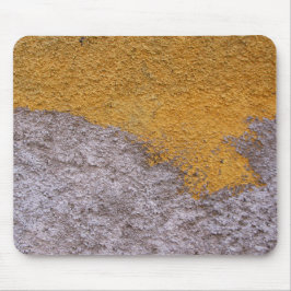 Robuuste beton grijs gele bouwmuur muismat