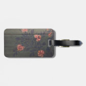 Robuuste  bloemen bagagelabel (Achterkant horizontaal)