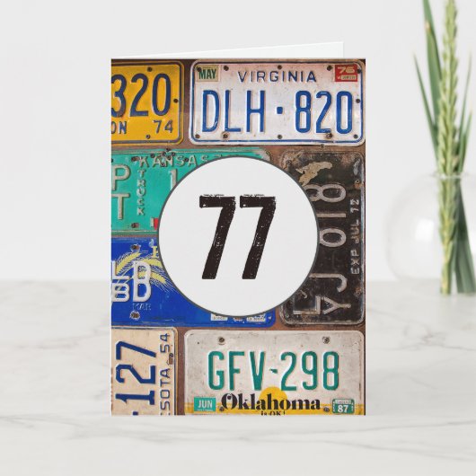 Robuuste Borden voor de 77e thuisdag Kaart (Voorkant)