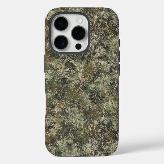 Robuuste camouflage verlaat telefoonhoesje Case-Mate iPhone case (Achterkant)
