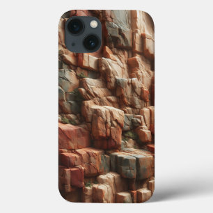 Robuuste Canyon Rots Textuur Hoesje - Aardse Rood
