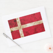 Robuuste Deense vlag Rechthoekige Sticker (Envelop)