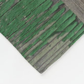 Robuuste deurhandgreep op groene deur fleece deken (Hoek)