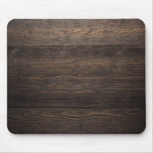 Robuuste, donkerbruine HOUT KIJKtextuur Muismat