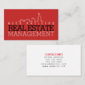 Robuuste, gedurfde opmaakstijl visitekaartje (Voorkant / Achterkant)