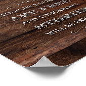 Robuuste grafische OPEN BAR-partijbordafdrukken Poster (Hoek)