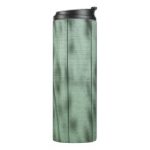 Robuuste groene woudwand met gedemonteerde schaduw thermosbeker (Gedraaid links)