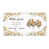 Robuuste herfsttonnen boerderij Eienkartonnen etik Etiket (Voorkant)