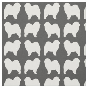 Robuuste hoest Hond Hond Silhouettes gepattereerd Stof