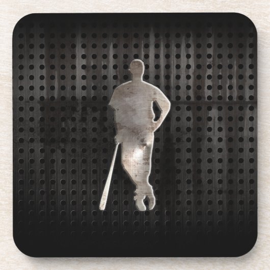 Robuuste honkbal bier onderzetter (Voorkant)