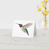 Robuuste Hummingbird Card Kaart (Gele Bloem)
