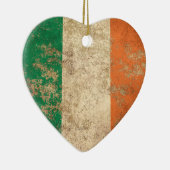 Robuuste  Ierse vlag Keramisch Ornament (Rechts)