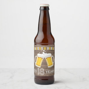 Robuuste kaas en bier tot 18 jaar etiket