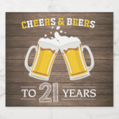 Robuuste kaas en bier tot 21 jaar etiket (Enkel label)