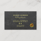 Robuuste kalkplanoloog voor zonnebloemen visitekaartje (Achterkant)