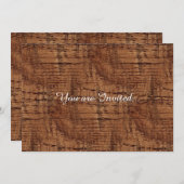 Robuuste kastanjeappelwijn kaart (Voorkant / Achterkant)