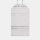 Robuuste kerstbomen Familienaam Cadeaulabel (Achterkant)